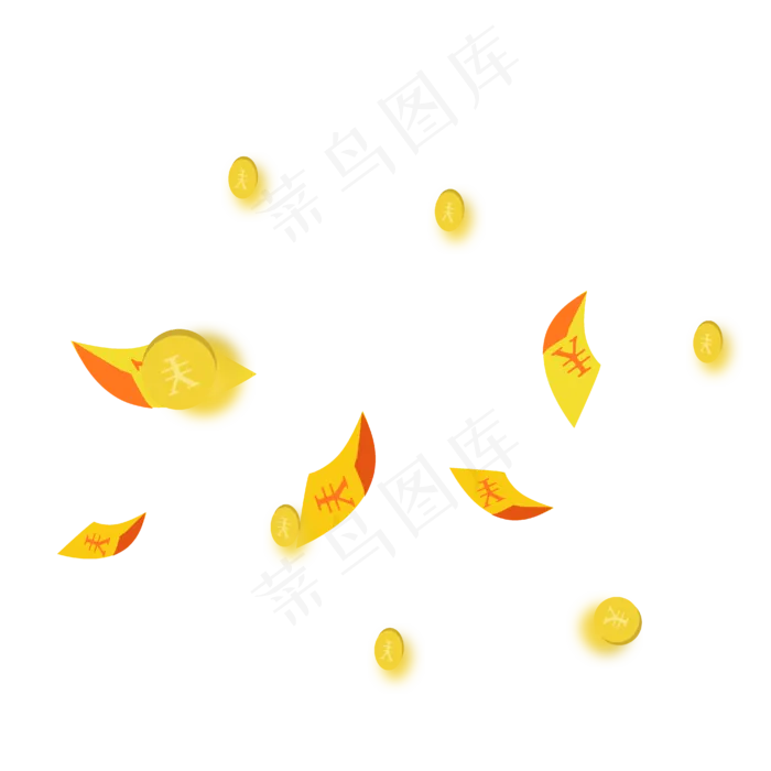 飘散的金币电商双十一(1333X2000(DPI:300))ai矢量模版下载