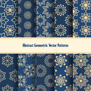 抽象几何无缝图案。