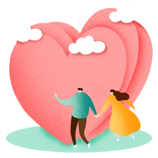 七夕节浪漫爱心