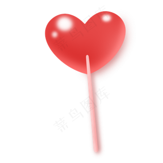 红色甜蜜七夕情人节糖果爱心
