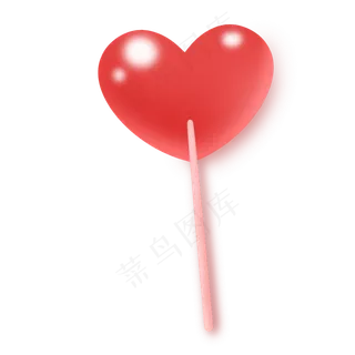 红色甜蜜七夕情人节糖果爱心