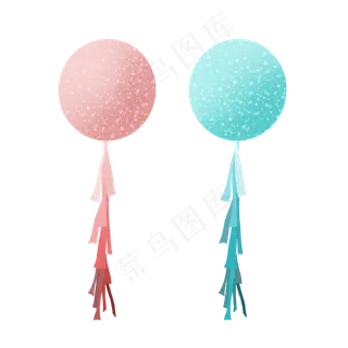 七夕情人节一对气球