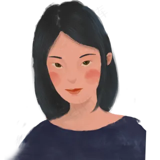 卡通手绘老师肖像免抠图