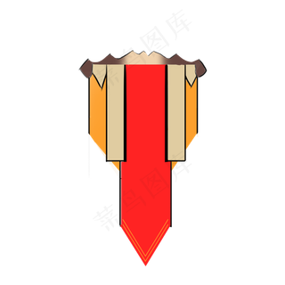 红色立体旗子战斗