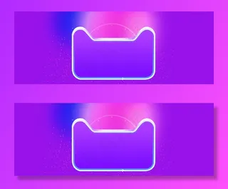 双12促销季舞台紫色banner