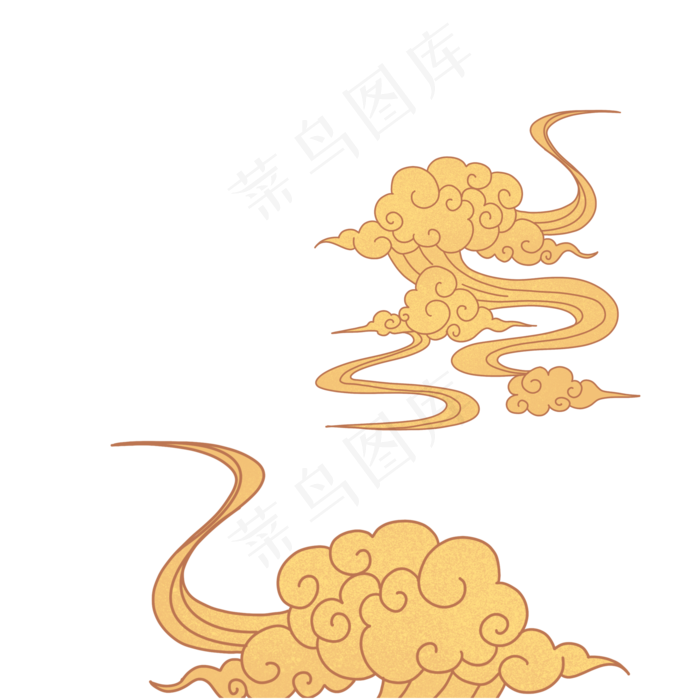 手绘国潮云纹(2048X2048(DPI:300))psd模版下载