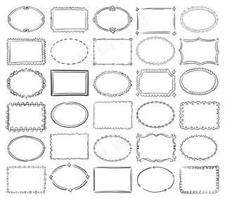 手绘画框系列