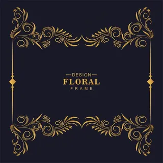 精美装饰金花框艺术设计