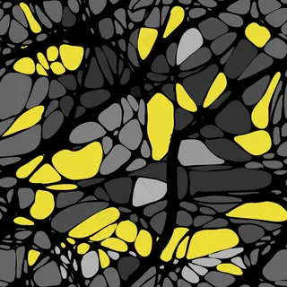 具有抽象图案、线条的无缝图案。神经图形。抽象多彩背景上的黑线。矢量插图。