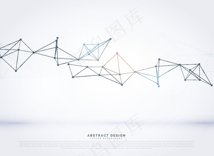 抽象三角线框背景