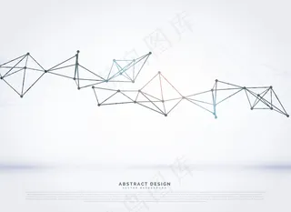 抽象三角线框背景