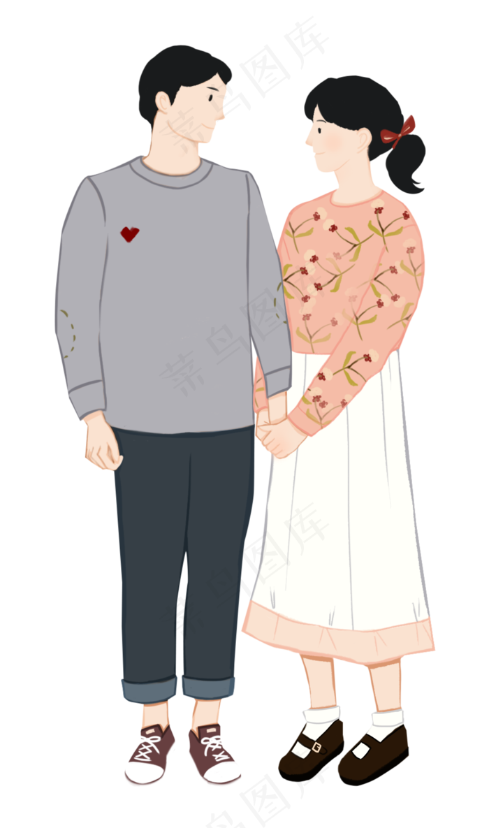 恩爱甜蜜情侣(2000X3385(DPI:300))psd模版下载