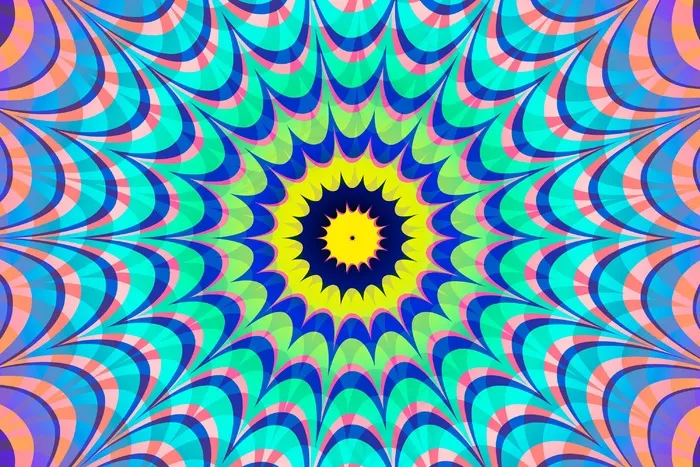 迷幻性视错觉背景eps,ai矢量模版下载