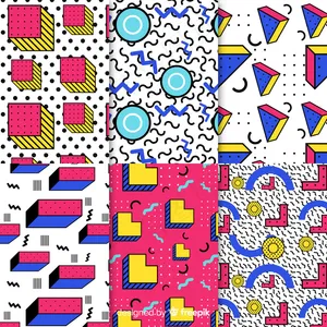 缤纷孟菲斯图案系列