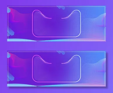 双11淘宝促销几何渐变蓝色banner