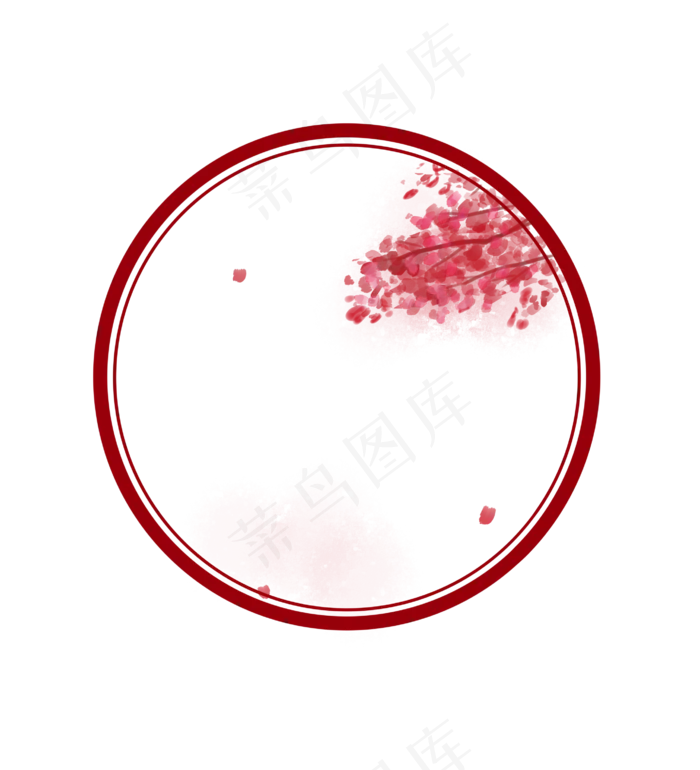 古典中国风圆形边框屏风(2756X3031(DPI:350))psd模版下载