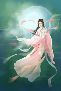 中秋节唯美古风嫦娥抱玉兔奔月中秋 中秋节唯美古风嫦娥抱玉兔奔月中秋