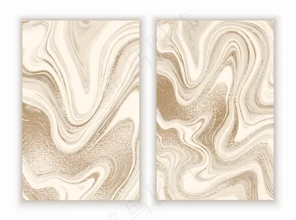 大理石金色背景，采用时尚简约风格