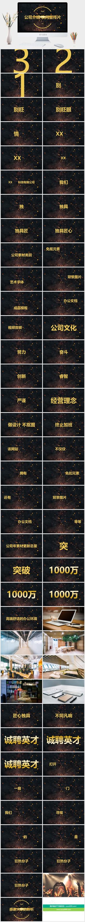 灰色营销硬朗PPT模板预览图