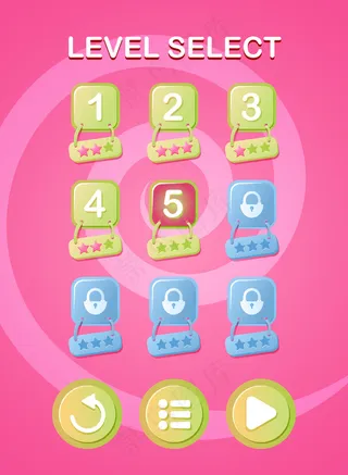 有趣的粉色gui纵向选择弹出界面