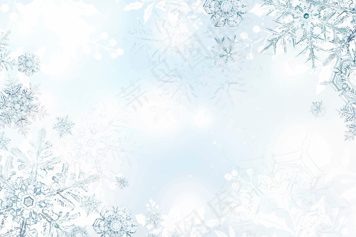 冬季雪花背景