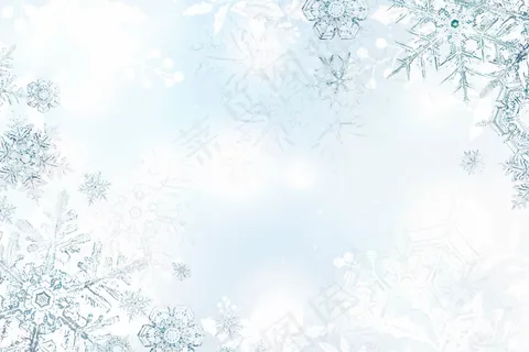 冬季雪花背景 冬季雪花背景