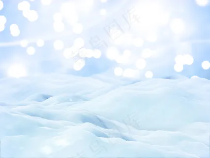 3d圣诞雪景背景