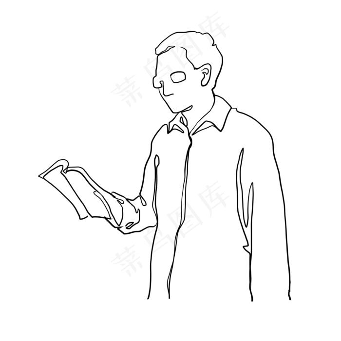 线描教师课程教育(2000X2000(DPI:299))psd模版下载