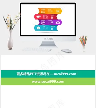 白色营销PPT模板