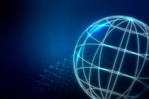 全球网络连接背景