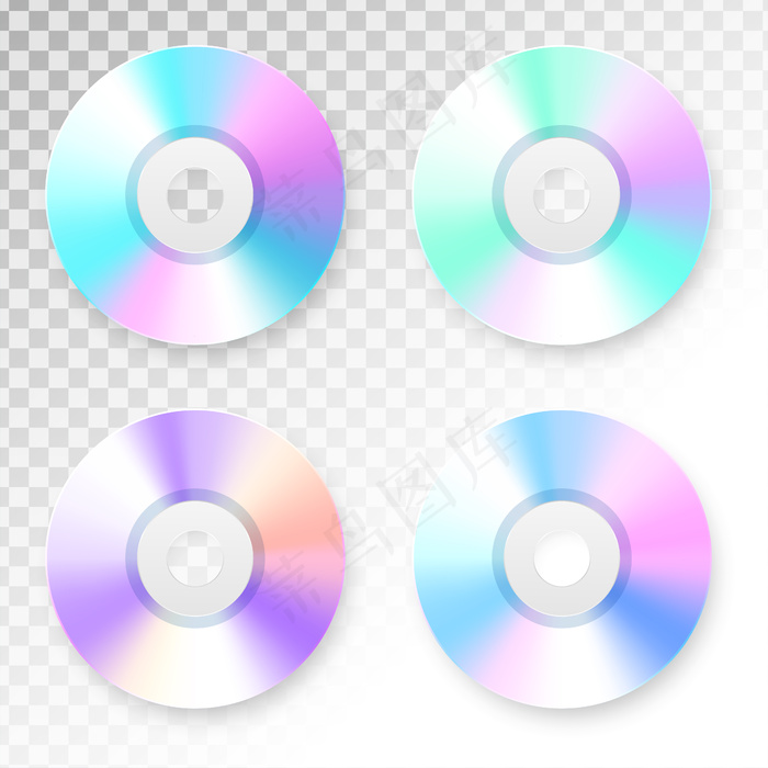 透明背景光盘eps,ai矢量模版下载