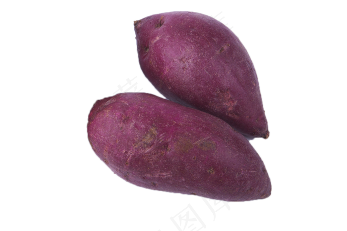 两新鲜的美味紫薯