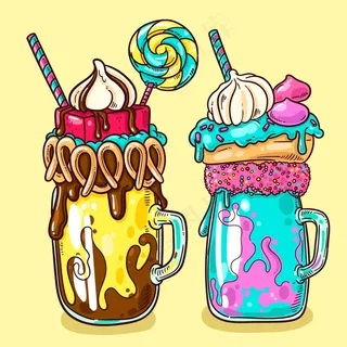 手绘怪物摇背景