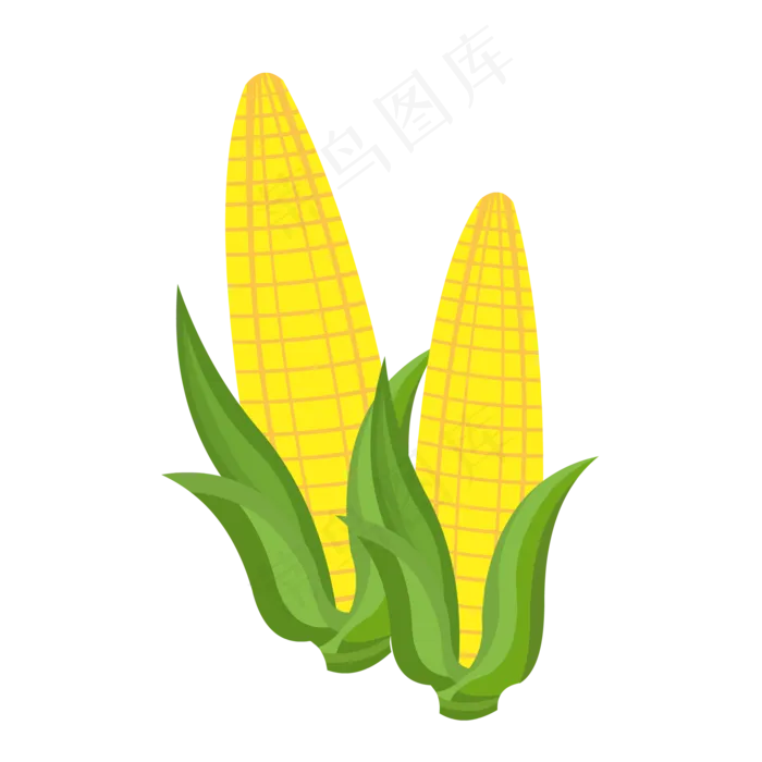 玉米(2000*2000px 300 dpi )ai矢量模版下载