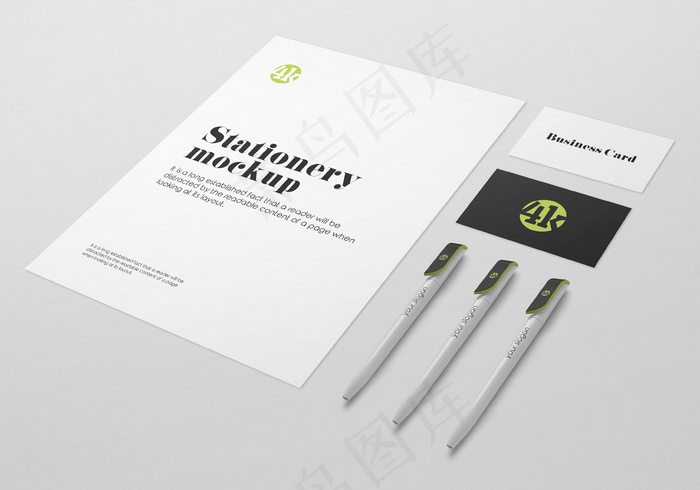 固定模型样机模板