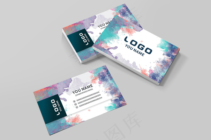 时尚大气创意名片设计cdr矢量模版下载
