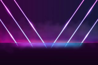 几何形状霓虹灯背景