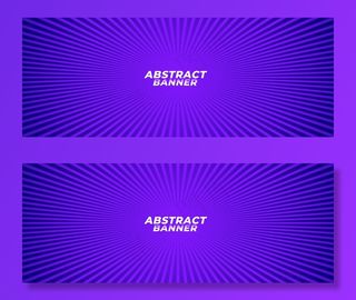 抽象紫色缩放线射线背景横幅banner设计