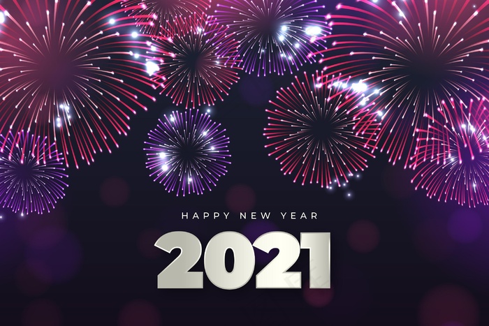 2021年新年烟花汇演eps,ai矢量模版下载