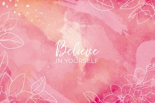 水彩背景美丽的花朵