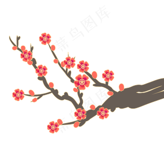 中国风国潮梅花