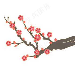 中国风国潮梅花