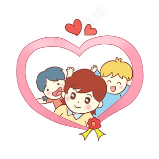 教师节同学老师手绘卡通元素