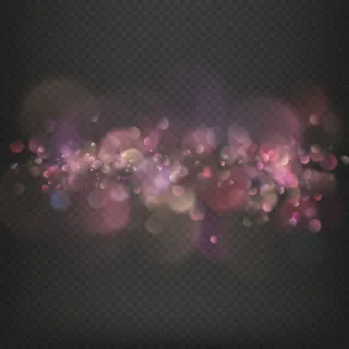 散焦的节日灯光博克效应。