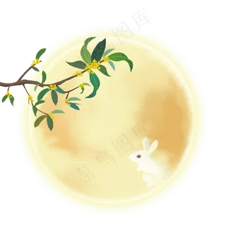 中秋节月亮月兔中秋