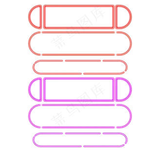 边框霓虹灯促销图标装饰图案