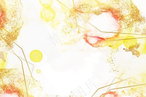金箔水彩画背景