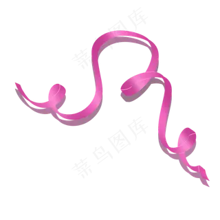 紫色渐变浪漫七夕情人节彩带丝带