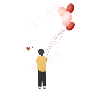 拿气球表白男孩