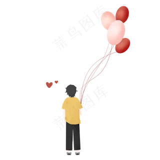 拿气球表白男孩